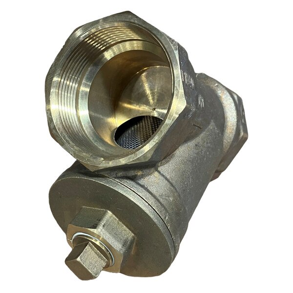 outlet side of bronze y strainer